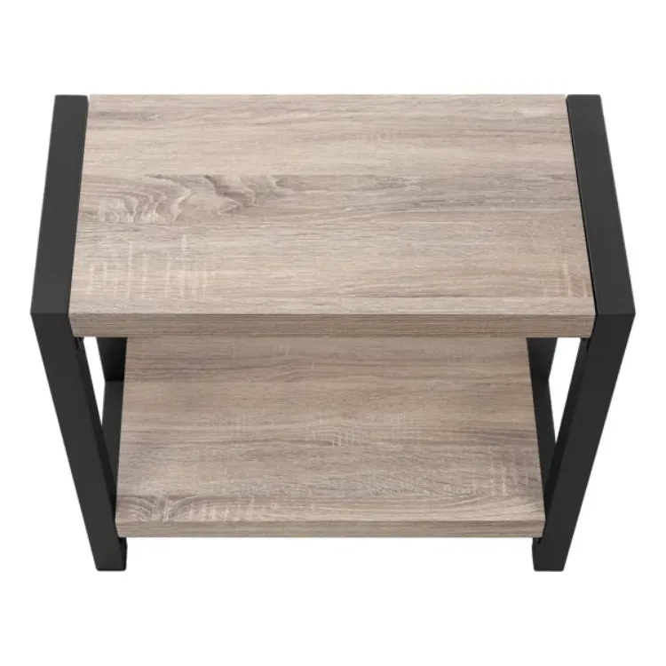 صورة طاولة جانبية حديثة خشب طبيعي - بروليت 