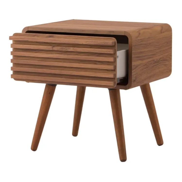 Picture of Birilian Natural Wood Side table - One drawer 