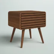 Picture of Birilian Natural Wood Side table - One drawer 