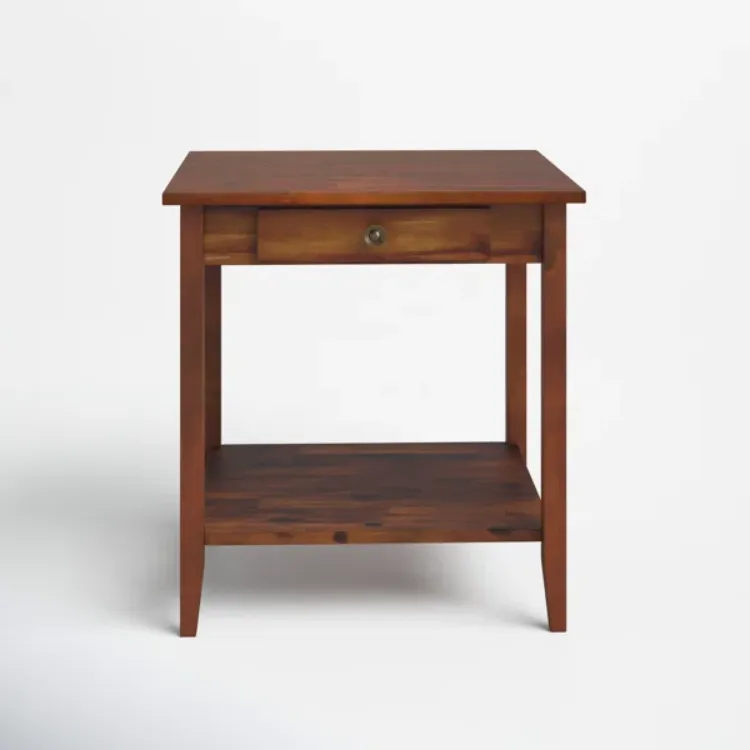 Picture of  Aidan Natural wood side table - One drawer