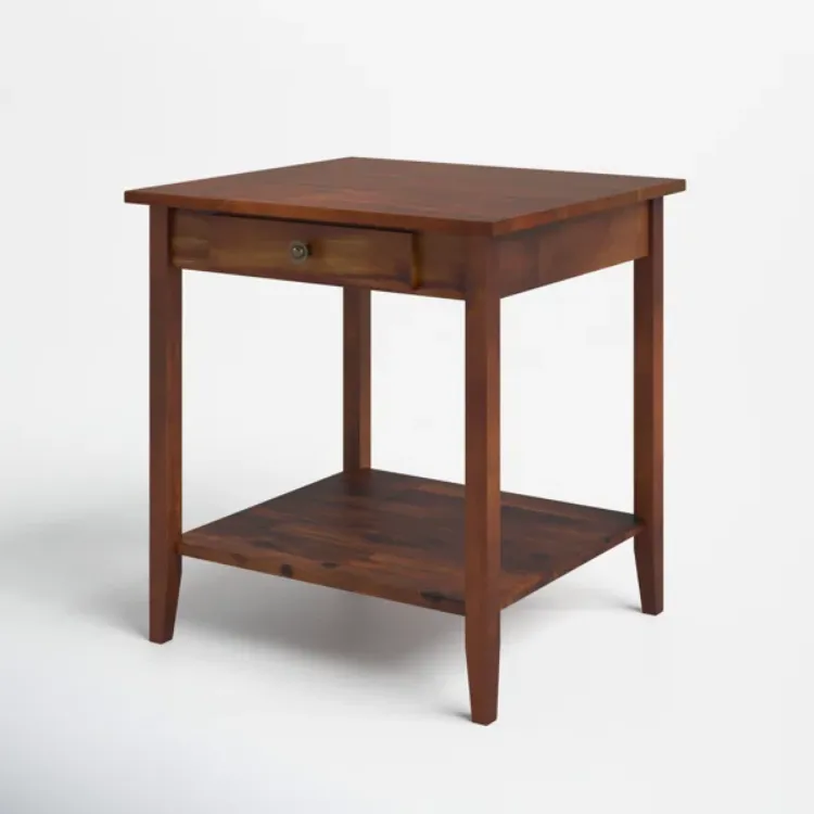 Picture of  Aidan Natural wood side table - One drawer