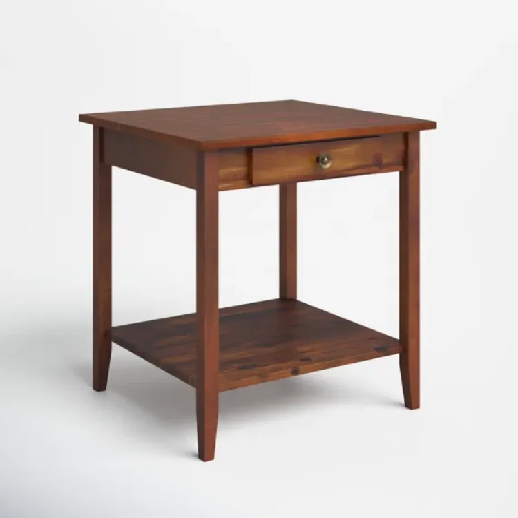 Picture of  Aidan Natural wood side table - One drawer