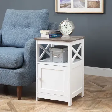 Show details for Cazablank Natural wood Side table - One Shelf Picture of Cazablank Natural wood Side table - One Shelf