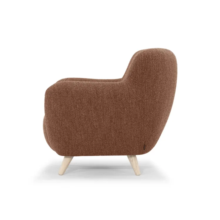 Picture of Fluffy Natural wood Armchair 