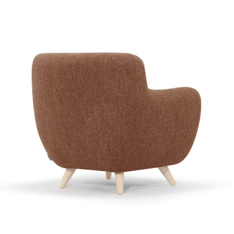 Picture of Fluffy Natural wood Armchair 