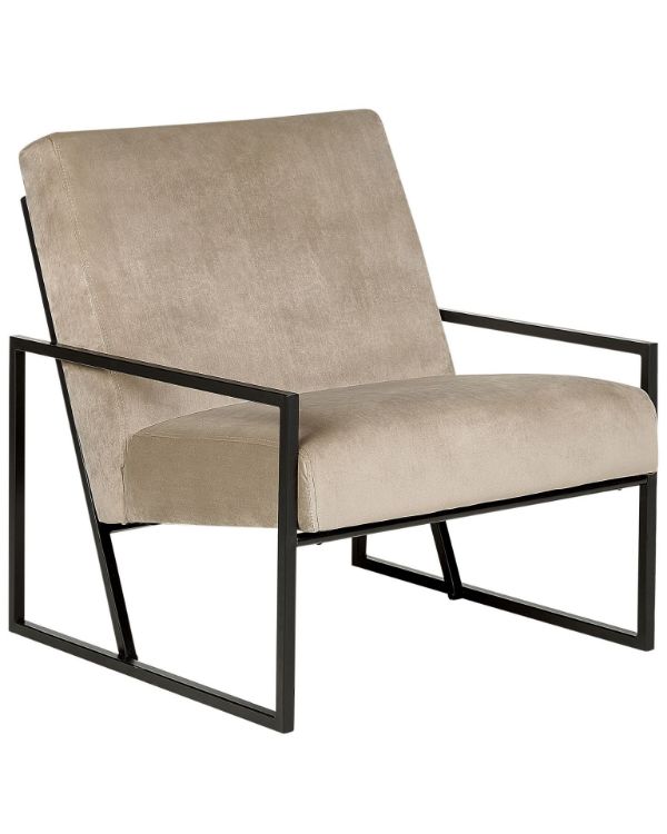 Picture of Arm chair with black frame-DELARY