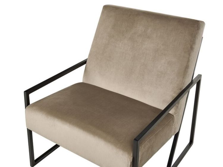 Picture of Arm chair with black frame-DELARY