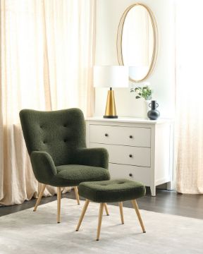 Show details for Montana Armchair Set – Natural Wood Armchair with Matching Footrest Picture of Montana Armchair Set – Natural Wood Armchair with Matching Footrest