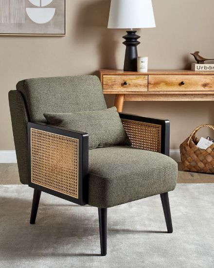 Picture of Fabric-Armchair with armrests and armrest 