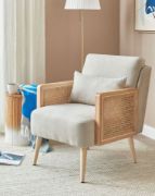 Picture of Fabric-Armchair with armrests and armrest 