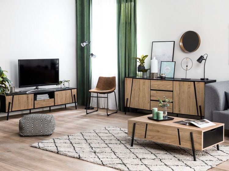 Picture of Ekosta -Modern TV unit with cabinet, drawer and storage unit