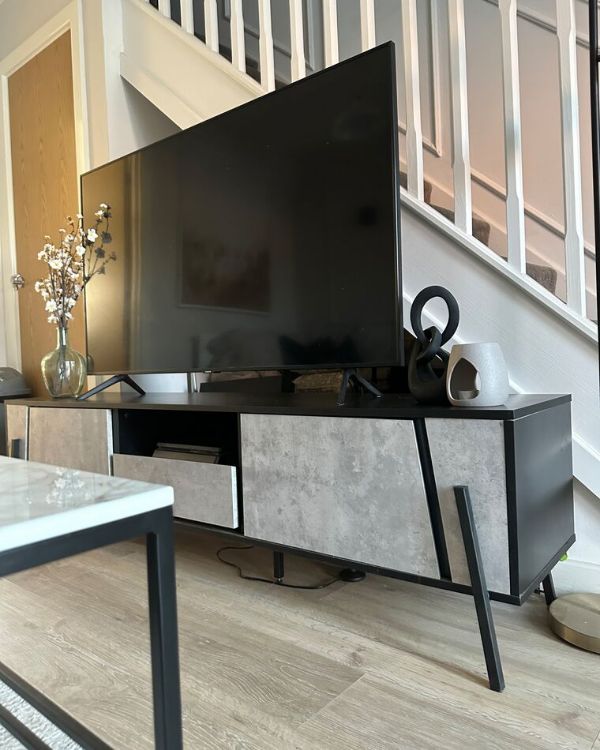 Picture of Ekosta -Modern TV unit with cabinet, drawer and storage unit