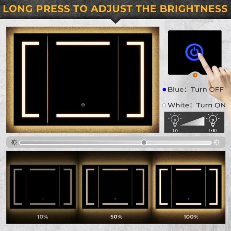 Picture of Multi-use rectangular medical cabinet Glitter