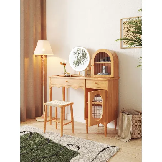 Picture of Modern makeup vanity table with glass top Jasiway