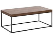 Picture of Delano Coffee table wooden top with a black metal frame