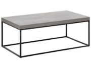 Picture of Delano Coffee table wooden top with a black metal frame