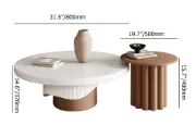 Picture of Dovo Natural wood Coffee tables - Set of 2