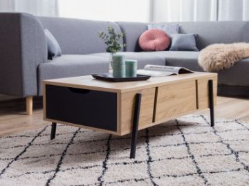 Show details for Lamoda Natural Wood Coffee table with storage Picture of Lamoda Natural Wood Coffee table with storage