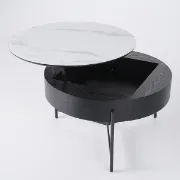 Picture of Spectram Multi-use coffee table made of natural wood with stainless legs 