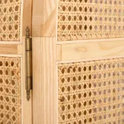 Picture of Milan Wardrobe natural wood with rattan 