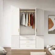 Picture of Lolly elegant wardrobe with shelves and drawers
