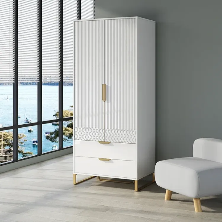 Picture of Mavina Modern Tall Wardrobe with Storage