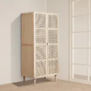 Picture of Gravy Wardrobe Natural wood with Rattan 