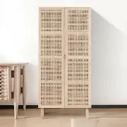 Picture of Gravy Wardrobe Natural wood with Rattan 