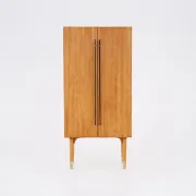 Picture of Levie Natural wood Wardrobe with 2 doors