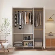 Picture of Marmo Wardrobe Natural wood with Rattan