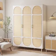 Picture of Marmo Wardrobe Natural wood with Rattan