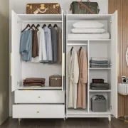 Picture of Miramer Natural wood Wardrobe with Mirror