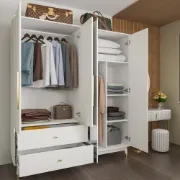 Picture of Miramer Natural wood Wardrobe with Mirror