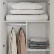 Picture of Miramer Natural wood Wardrobe with Mirror