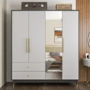 Picture of Miramer Natural wood Wardrobe with Mirror