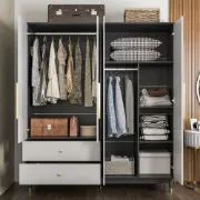 Picture of Miramer Natural wood Wardrobe with Mirror