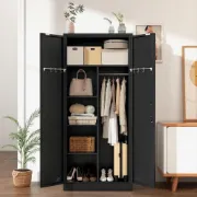 Picture of Geitin Modern Freestanding Wardrobe  with Metal Handle