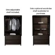 Picture of Grain Natural wood Wardrobe 2 door