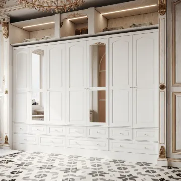 Show details for Mexico elegant wardrobe with mirror Picture of Mexico elegant wardrobe with mirror