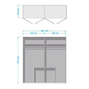 Picture of Freiham revolving door wardrobe natural wood