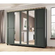 Picture of Emmanuela Natural wood Wardrobe with Mirror