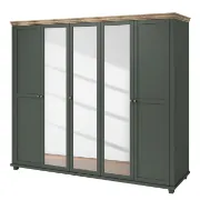 Picture of Emmanuela Natural wood Wardrobe with Mirror