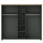 Picture of Emmanuela Natural wood Wardrobe with Mirror