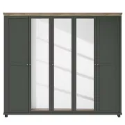 Picture of Emmanuela Natural wood Wardrobe with Mirror