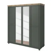 Picture of Emmanuela Natural wood Wardrobe with Mirror