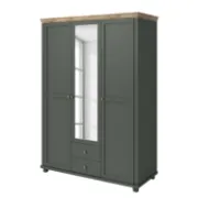 Picture of Emmanuela Natural wood Wardrobe with Mirror