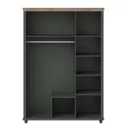 Picture of Emmanuela Natural wood Wardrobe with Mirror