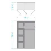 Picture of Alaska Modern Wardrobe Natural wood