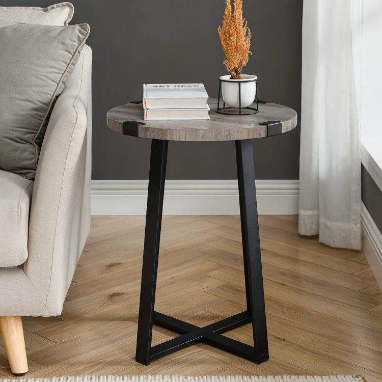Picture of Barnett Round Metal Side Table