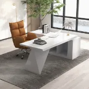 Picture of Granzi – L-Shaped Executive Desk with Storage- Natural Wood